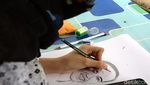 Keren, Febby Gadis Jago Gambar-Putus Sekolah Lukis Jokowi
