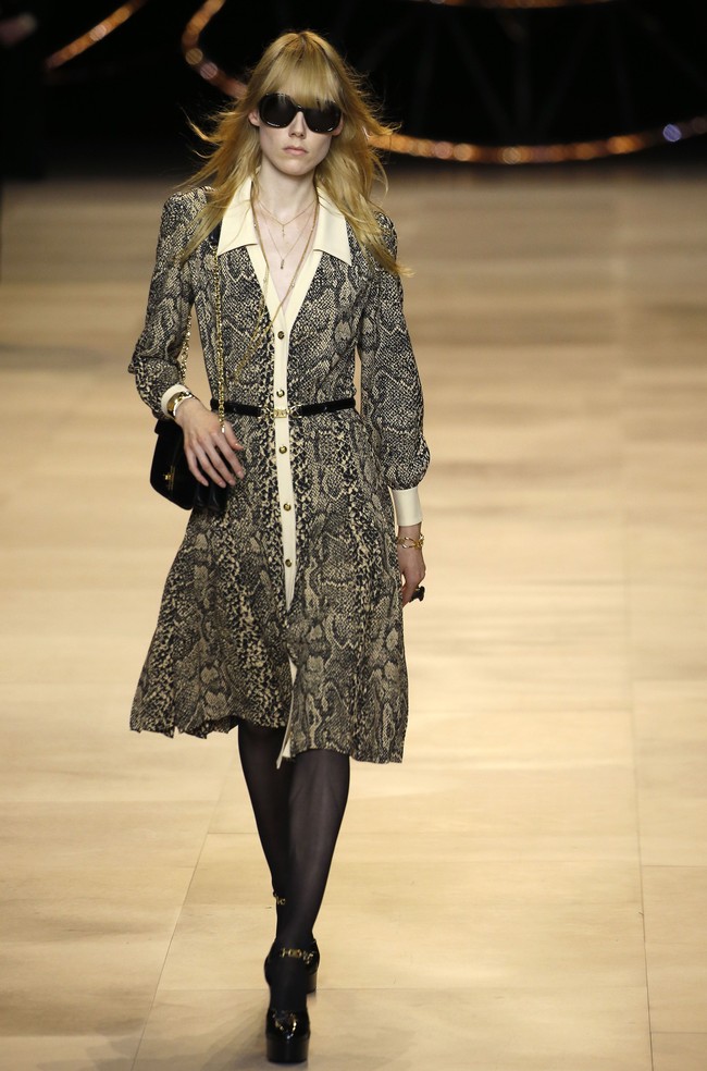 Fashion show koleksi terbaru Celine di Paris Fashion Week 2020, Paris, Prancis, Jumat [28/2/2020]. Photo by Thierry Chesnot/Getty Images.