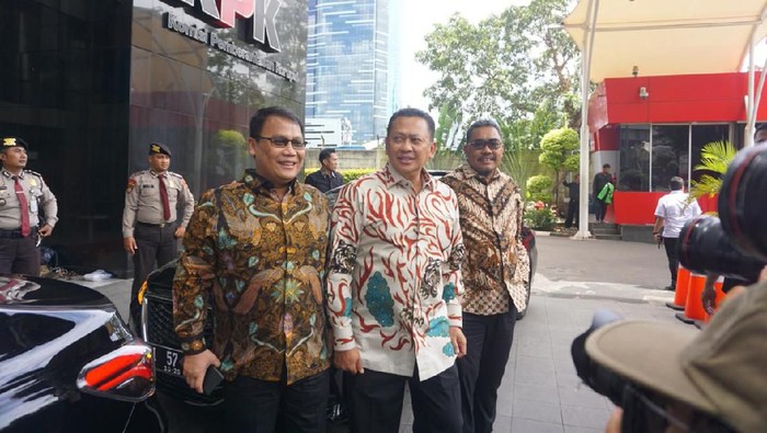 Pimpinan MPR sambangi KPK. (Foto: Ibnu/detikcom)
