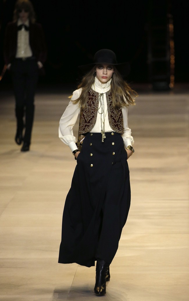 Fashion show koleksi terbaru Celine di Paris Fashion Week 2020, Paris, Prancis, Jumat [28/2/2020]. Photo by Thierry Chesnot/Getty Images.