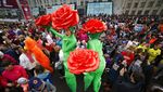 Ribuan Wanita Belarus Berlari di Hari Perempuan Internasional