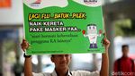 Sosialisasi Pencegahan Corona Digelar di Stasiun Pasar Senen