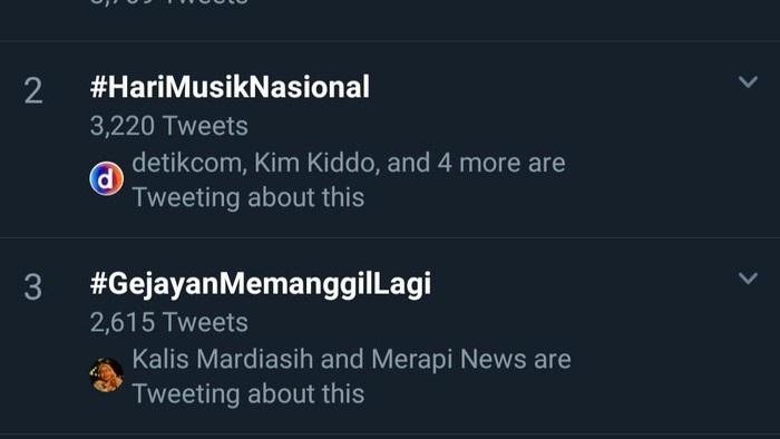 #GejayanMemanggilLagi masuk trending topik di Twitter, Senin (9/3/2020).