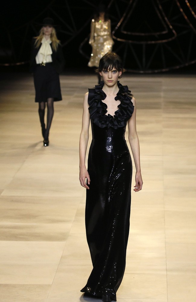 Fashion show koleksi terbaru Celine di Paris Fashion Week 2020, Paris, Prancis, Jumat [28/2/2020]. Photo by Thierry Chesnot/Getty Images.
