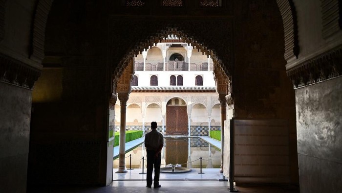 View taken of the Alhambra in Granada on June 26, 2019. (Photo by GABRIEL BOUYS / AFP)