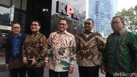 Pertemuan pimpinan MPR dan KPK berlangsung tertutup.