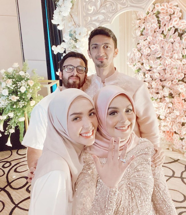 Hubungan Vebby dan Razi merupakan hasil dari perjodohan sahabatnya Hamidah Rachmayanti yang dikenal sebagai influencer berhijab.  Foto: Instagram