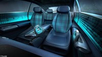 Joystick untuk mengendalikan mobil terdiri dari dua buah, di sisi kanan dan kiri. Berada di sekitar dua joystick itu beberapa tombol untuk memfungsikan berbagai fitur kendaraan. (Hyundai)