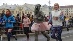 Ribuan Wanita Belarus Berlari di Hari Perempuan Internasional