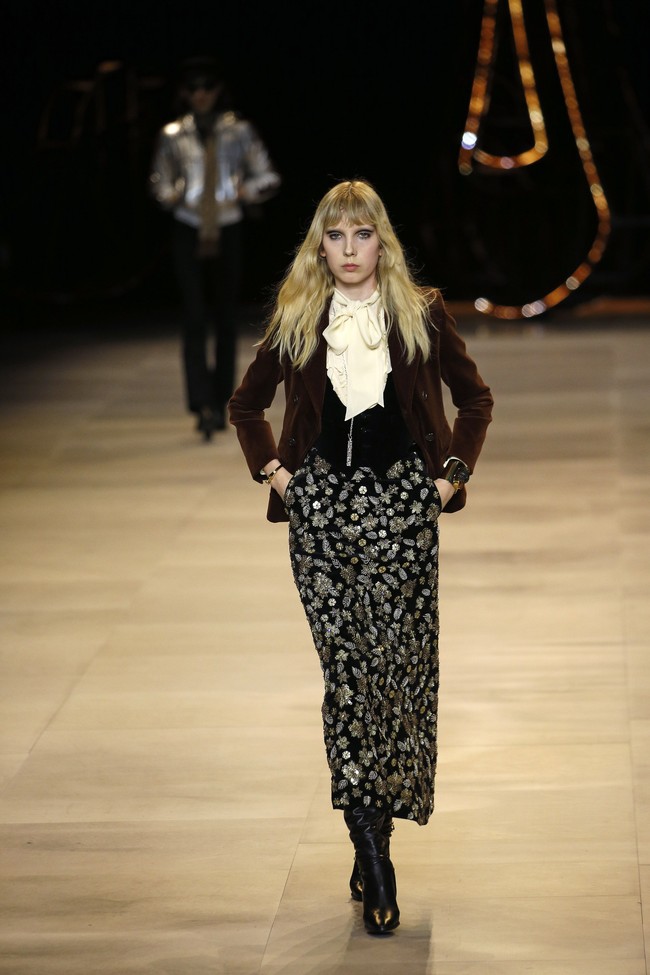 Fashion show koleksi terbaru Celine di Paris Fashion Week 2020, Paris, Prancis, Jumat [28/2/2020]. Photo by Thierry Chesnot/Getty Images.