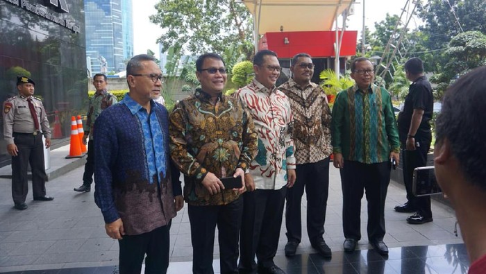 Pimpinan MPR sambangi KPK. (Foto: Ibnu/detikcom)