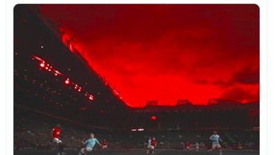 Manchester Is Red Bergema di Linimasa
