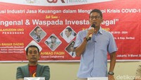 Selain itu, diskusi juga digelar untuk ikut serta melawan tawaran investasi ilegal yang merugikan dan meresahkan.