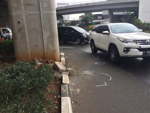 Bukan di Busway, Ini Lokasi Pajero Istri Irjen Boy Rafli Ditabrak TransJ