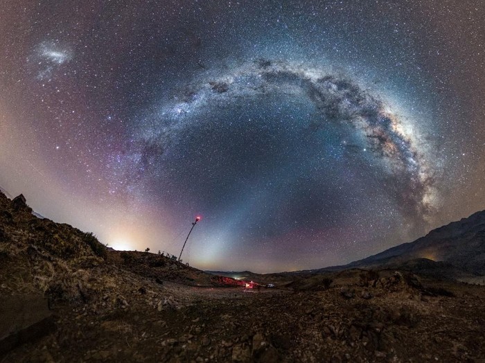 milky way di langit Chile