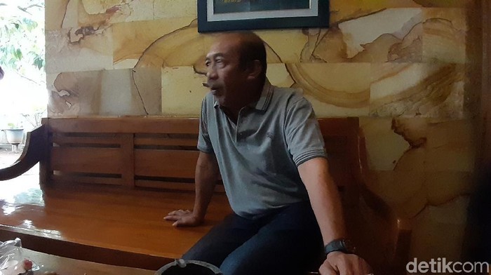 Mantan Bupati Sragen Agus Fatchur Rahman, Selasa (10/3/2020).