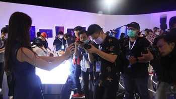 vivo V19 resmi diluncurkan. (Foto: detikINET/Ari Saputra)