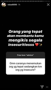 Intip Deretan Tips Cinta dari Raisa, Love Banget