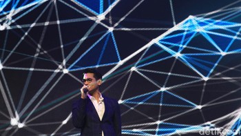 vivo V19 yang dipromosikan Afgan punya 48MP AI Quad Camera powered by Qualcomm untuk kamera belakang yang dibalut desain cantik bergradasi (Ari Saputra/detikcom)