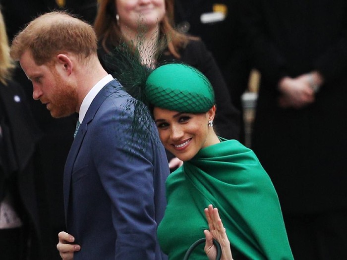 LONDON, ENGLAND - MARCH 09: Prince Harry, Duke of Sussex and Meghan, Duchess of Sussex attend the Commonwealth Day Service 2020 at Westminster Abbey on March 09, 2020 in London, England. The Commonwealth represents 2.4 billion people and 54 countries, working in collaboration towards shared economic, environmental, social and democratic goals.  (Photo by Gareth Cattermole/Getty Images)