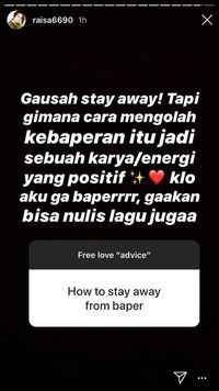 Intip Deretan Tips Cinta dari Raisa, Love Banget
