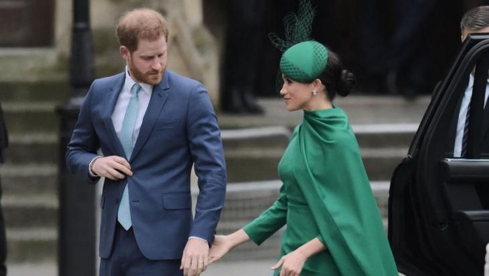 LONDON, ENGLAND - MARCH 09: Prince Harry, Duke of Sussex and Meghan, Duchess of Sussex attend the Commonwealth Day Service 2020 at Westminster Abbey on March 09, 2020 in London, England. The Commonwealth represents 2.4 billion people and 54 countries, working in collaboration towards shared economic, environmental, social and democratic goals. (Photo by Gareth Cattermole/Getty Images)