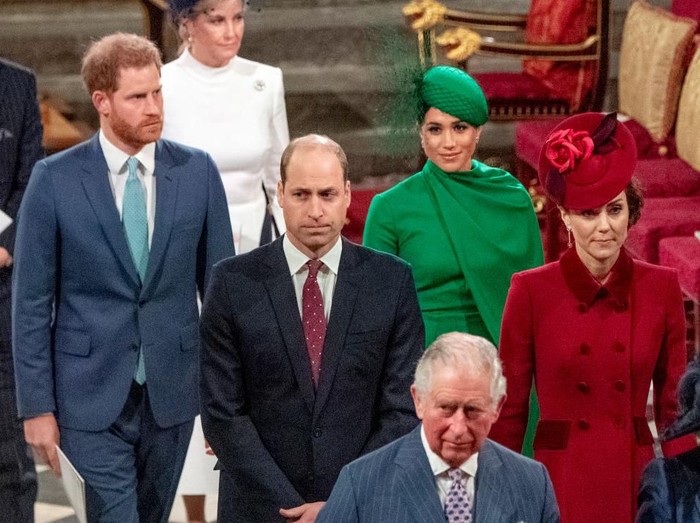LONDON, ENGLAND - MARCH 09: Prince Harry, Duke of Sussex and Meghan, Duchess of Sussex attend the Commonwealth Day Service 2020 at Westminster Abbey on March 09, 2020 in London, England. The Commonwealth represents 2.4 billion people and 54 countries, working in collaboration towards shared economic, environmental, social and democratic goals.  (Photo by Gareth Cattermole/Getty Images)