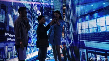 vivo baru saja memperkenalkan smartphone terbarunya vivo V19. (Foto: detikINET/Ari Saputra)