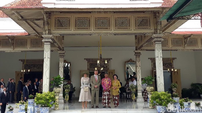 Pertemuan Raja Willem Alexander dengan Sri Sultan HB X di Keraton Yogyakarta, Rabu (11/3/2020).