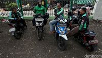 Ojek online tidak akan mendapat penghasilan jika terjadi lockdown. 