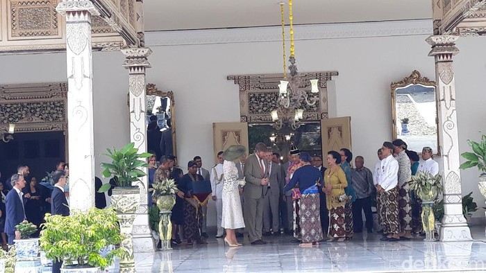 Pertemuan Raja Willem Alexander dengan Sri Sultan HB X di Keraton Yogyakarta, Rabu (11/3/2020).