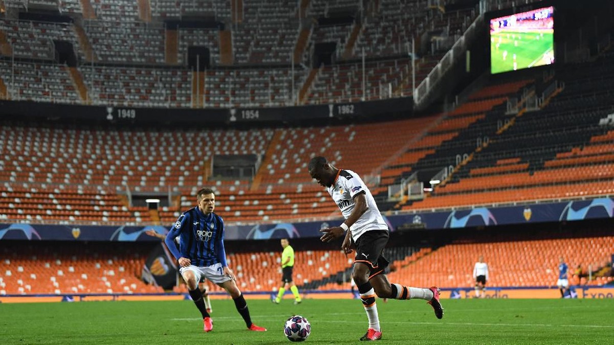 Duel Valencia vs Atalanta digelar tanpa penonton. (Foto: Getty Images/UEFA Pool)