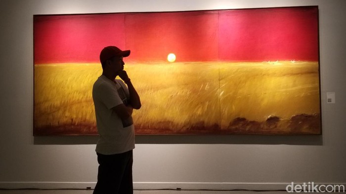 Pameran lukisan Srihadi Soedarsono (Tia Agnes/detikhot)