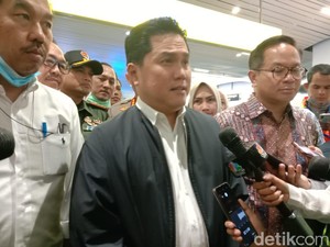 Erick Thohir Tinjau Pengawasan Virus Corona di Bandara Soetta