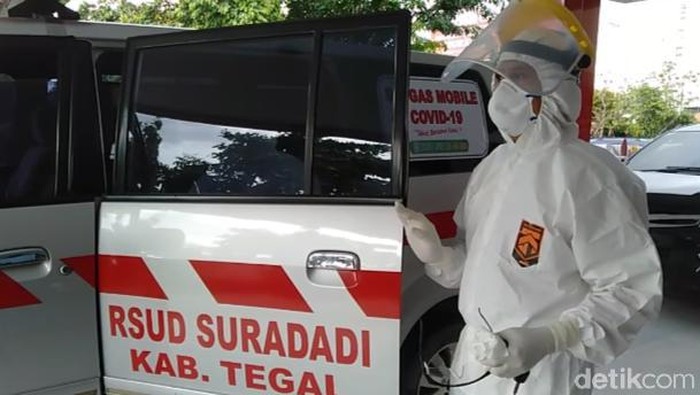 Satgas Mobile COVID-19 RSUD Suradadi, Kabupaten Tegal, Rabu (11/3/2020).