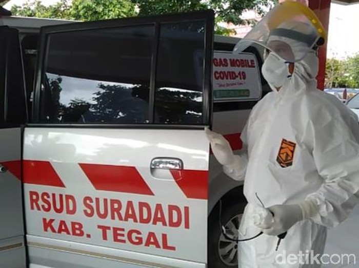 Satgas Mobile COVID-19 RSUD Suradadi, Kabupaten Tegal, Rabu (11/3/2020).