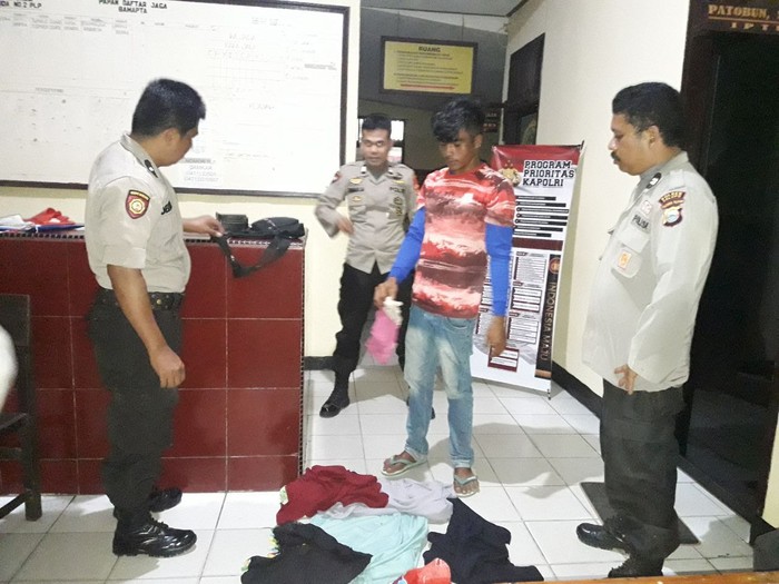 Polisi tangkap pencuri pakaian wanita di Palopo, Sulteng (dok. Istimewa)