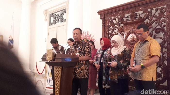 Konferensi pers Pemprov DKI Jakarta (Dwi Andayani/detikcom)