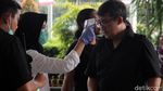 Pengunjung Indofest 2020 Jalani Pemeriksaan Suhu Tubuh