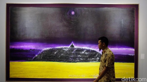 Merenungi Lukisan Banjir hingga Emas Papua di Lukisan Srihadi Soedarsono