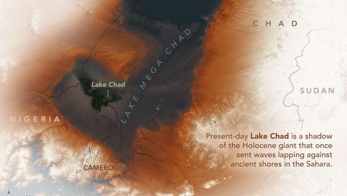 Citra satelit NASA di Gurun Sahara.