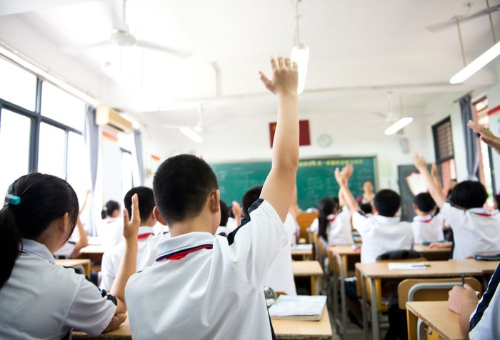 murid belajar