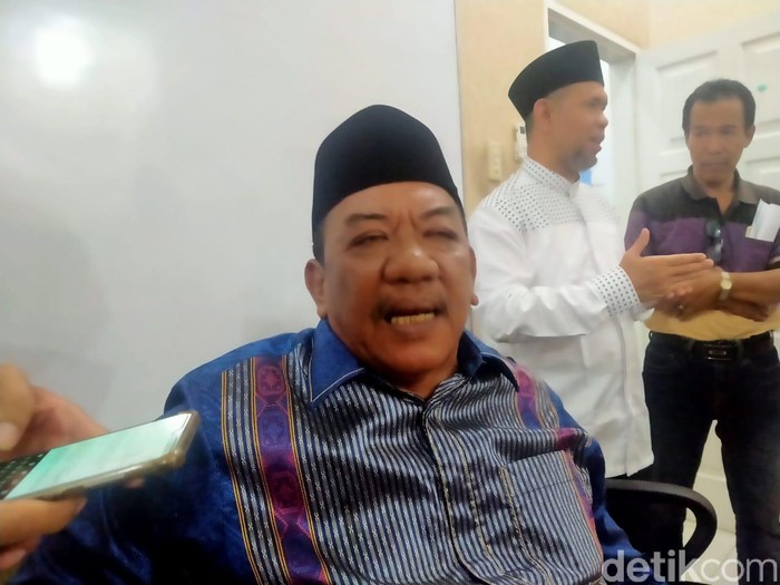 Ketua DPC Partai Demokrat Medan, Burhanuddin Sitepu (Ahmad Arfah/detikcom)