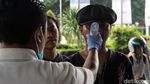 Pengunjung Indofest 2020 Jalani Pemeriksaan Suhu Tubuh