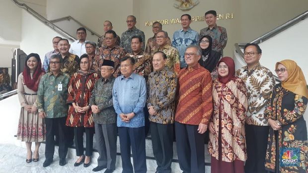 JK, Sri Mulyani, sampai Agus Marto Sambangi Ma'ruf Amin