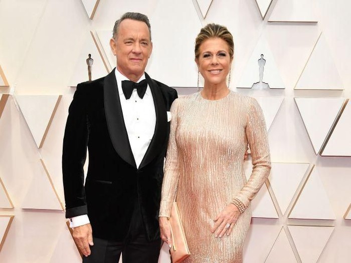 6/5/97 Santa Monica, Ca Tom Hanks and Rita Wilson at the APLA benefit Gala. The gala took place in a private airplane hanger at the Santa Monica Airport.