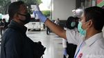 Pengunjung Indofest 2020 Jalani Pemeriksaan Suhu Tubuh