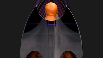 Bajunya didesain menyerupai rangka sayap kelelawar dari carbon fiber yang dipakai seperti ransel (penda_china/Instagram)