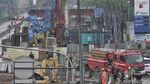 Suasana Terkini di Lokasi Bocornya Pipa Gas PGN Cakung