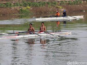 Semangat Para Atlet Dayung Ibu Kota Berlatih Jelang PON 2020